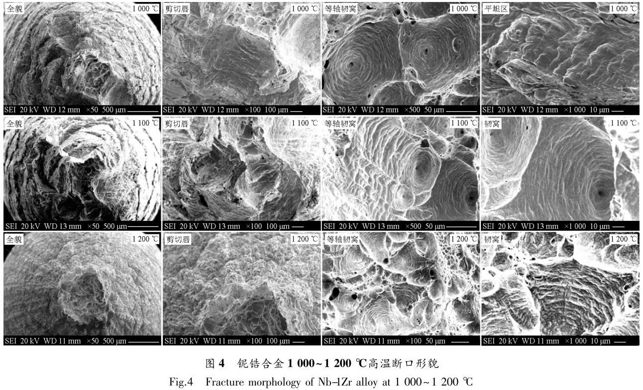 铌锆合金高温力学性能及变形机制研究
